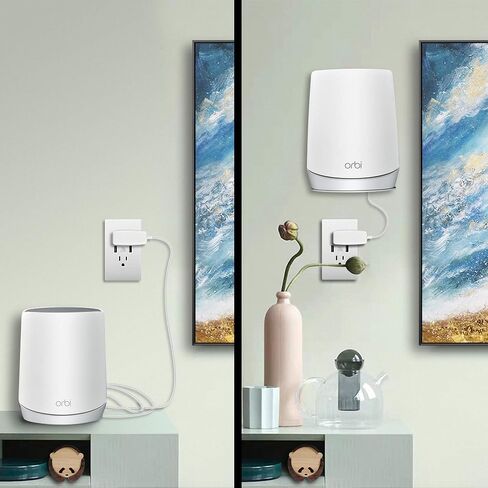 Wall Mount for Netgbear Orbi WiFi 6 Router with Sturdy Metal Stand Compatible Orbi WiFi 6 Router RBK753 RBK852 RBK853 RBS750 RBK752 RBK850 RBS750 RBS751(1 Pack) in Kuwait