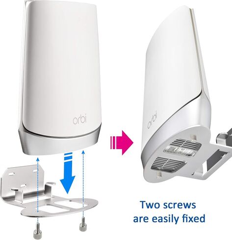 Wall Mount for Netgbear Orbi WiFi 6 Router with Sturdy Metal Stand Compatible Orbi WiFi 6 Router RBK753 RBK852 RBK853 RBS750 RBK752 RBK850 RBS750 RBS751(1 Pack) in Kuwait