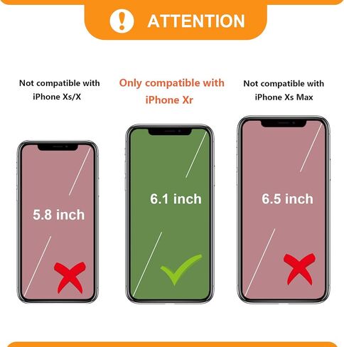 Bocasal Crossbody Wallet Case for iPhone Xr, RFID Blocking PU Leather Zipper Handbag Purse Flip Cover, Kickstand Folio Case with Card Slots Holder Wrist Strap Lanyard 6.1 Inch (Black) in Kuwait