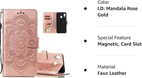 جراب حماية بتصميم محفظة من جلد البولي يوريثين بتصميم رفيع وفاخر ثلاثي الابعاد لموبايل سامسونج جالاكسي A20 / A30 من ليكوكو in Kuwait