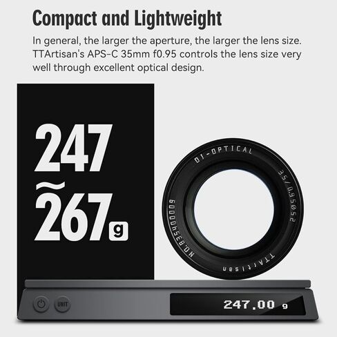 TTArtisan 35mm F0.95 Large Aperture Manual Lens, Compatible APS-C Mirrorless Camera RF-Mount EOS R RP R5 R5C R6 R6II, and R7 R10 Under APS-C Mode Setting in Kuwait