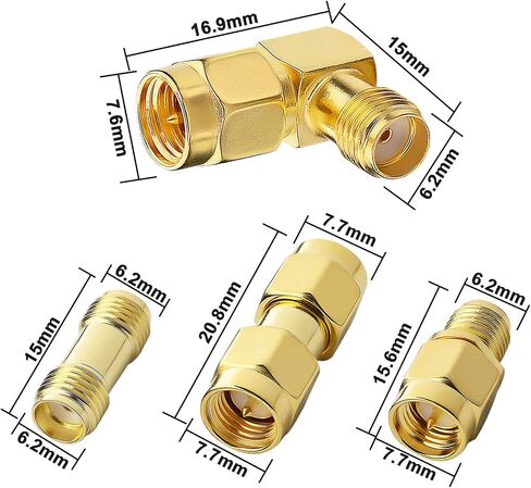 30-Type SMA & RP-SMA Male Female RF Coax Adapter Kit 50 Ohm in Kuwait