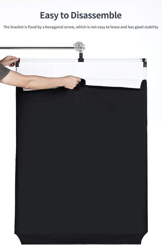 OPEN DRAWER Sun Scrim 2.95 x 3.9 feet / 35 x 47 inch 5in1 Panel Sun Scrim Translucent Soft Cloth and Gold/Silver/Black/White Diffuser Reflector Aluminum Alloy Frame Compatible Video Photography in Saudi Arabia