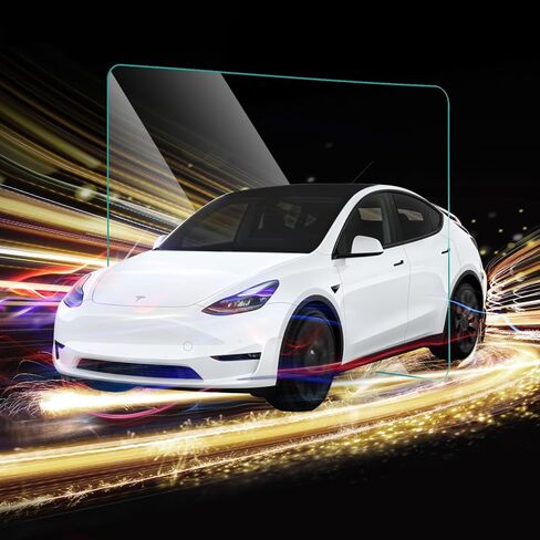 Neepiar واقي شاشة غير لامع لـ Tesla Model 3 Model Y 15 بوصة التحكم المركزي والملاحة التي تعمل باللمس والمحاذاة التلقائية لملحقات الزجاج المقسى [صلابة 9H] [مضاد للوهج] [مضاد لبصمات الأصابع] - غير مناسب لطراز 2024 3 in Kuwait