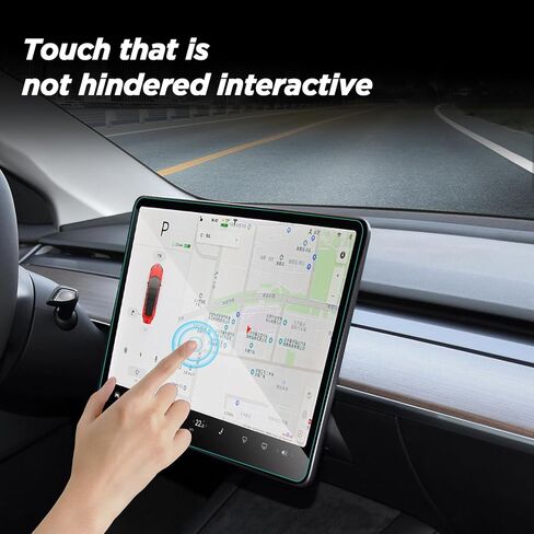 Neepiar واقي شاشة غير لامع لـ Tesla Model 3 Model Y 15 بوصة التحكم المركزي والملاحة التي تعمل باللمس والمحاذاة التلقائية لملحقات الزجاج المقسى [صلابة 9H] [مضاد للوهج] [مضاد لبصمات الأصابع] - غير مناسب لطراز 2024 3 in Kuwait