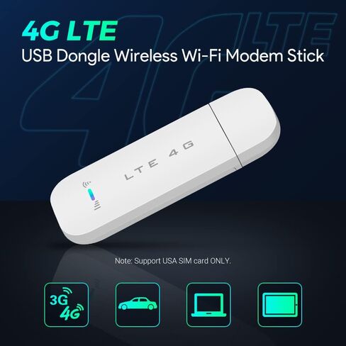 اكسترونز عصا مودم لاسلكي USB 4G LTE مناسبة لجميع اجهزة اكسترونز وAndroid وستيريو السيارة in Saudi Arabia