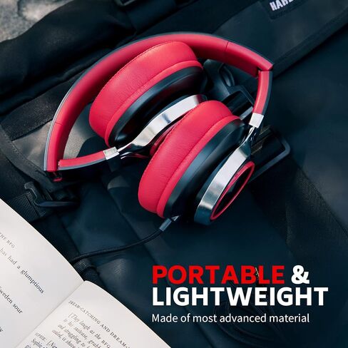 AC01 Over-Ear Headphones Wired with Mic Volume Control, Black Blue in Kuwait