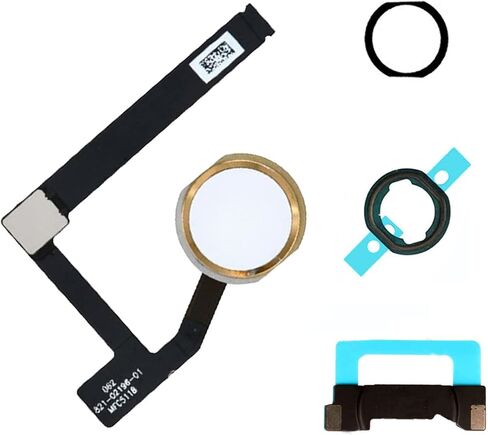 Dedyel Home Button بديل لجهاز iPad Mini 5 2019 7.9 بوصة A2133 A2124 A2125 A2126 بما في ذلك موصل كابل مرن - أسود in Kuwait