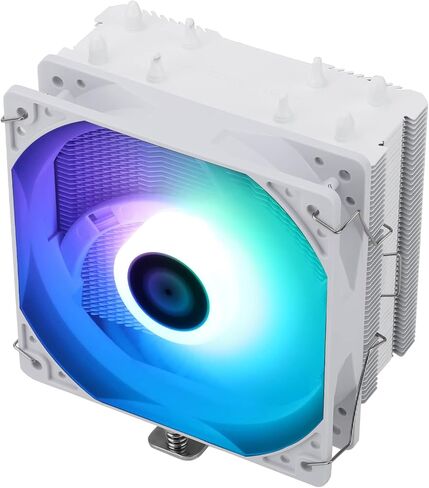 Thermalright AssassinX120 SE ARGB White CPU Air Cooler, 4 Heat Pipes, TL-C12CW-S PWM Quiet Fan CPU Cooler with S-FDB Bearing, for AMD AM4 AM5/Intel 1700/1150/1151/1200 in Saudi Arabia