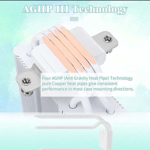 Thermalright AssassinX120 SE ARGB White CPU Air Cooler, 4 Heat Pipes, TL-C12CW-S PWM Quiet Fan CPU Cooler with S-FDB Bearing, for AMD AM4 AM5/Intel 1700/1150/1151/1200 in Saudi Arabia