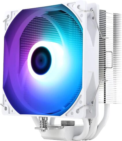 Thermalright AssassinX120 SE ARGB White CPU Air Cooler, 4 Heat Pipes, TL-C12CW-S PWM Quiet Fan CPU Cooler with S-FDB Bearing, for AMD AM4 AM5/Intel 1700/1150/1151/1200 in Saudi Arabia