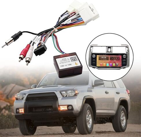 SecosAutoparts سيارة ستيريو راديو الطاقة تسخير كابل سلك محول أمبير 16 دبوس متوافق مع تويوتا كامري 4Runner أفالون كورولا تاكوما فينزا ياريس هايلاندر ماتريكس بريوس in Kuwait