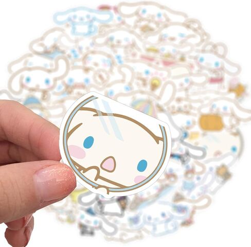 50PCS Cinnamoroll Stickers for Laptop Water Bottle Luggage Snowboard Bicycle Skateboard Decal for Kids Teens Adult Waterproof Aesthetic Stickers in Kuwait
