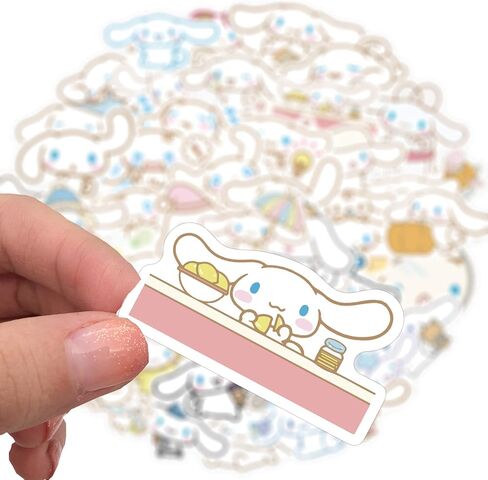50PCS Cinnamoroll Stickers for Laptop Water Bottle Luggage Snowboard Bicycle Skateboard Decal for Kids Teens Adult Waterproof Aesthetic Stickers in Kuwait