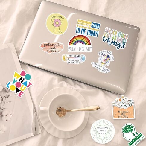 مجموعة ملصقات ملهمة من لايف بي 100 قطعة، ملصقات اقتباس إيجابي للكمبيوتر المحمول زجاجة ماء سجل القصاصات دفتر القصاصات ، كلمات تحفيزية للمراهقين ، ملصقات الصحة العقلية in Kuwait