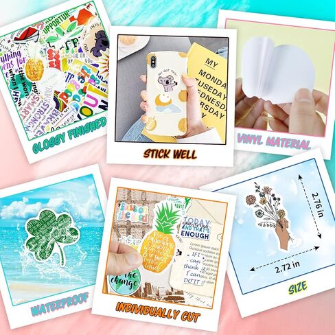 مجموعة ملصقات ملهمة من لايف بي 100 قطعة، ملصقات اقتباس إيجابي للكمبيوتر المحمول زجاجة ماء سجل القصاصات دفتر القصاصات ، كلمات تحفيزية للمراهقين ، ملصقات الصحة العقلية in Kuwait