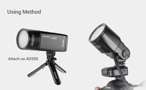 Godox H200R Round Flash Head Compatible for Godox AK-R1 Accessories kit and Godox AD200 AD200 pro Pocket Flash, 200ws，Light and Portable in Saudi Arabia
