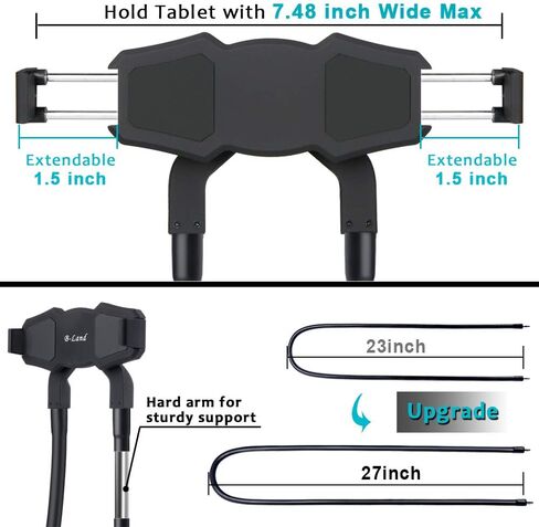 حامل تابلت للإوزة ترقية، حامل تابلت B-Land للسرير، حامل عالمي للجهاز اللوحي مع جهاز تحكم عن بعد، حامل هاتف برقبة كسول متوافق مع آيباد ميني برو، سلسلة آيفون، علامات سامسونج والمزيد in Kuwait