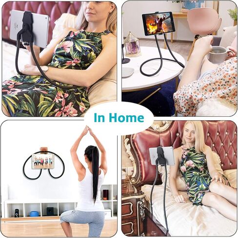 حامل تابلت للإوزة ترقية، حامل تابلت B-Land للسرير، حامل عالمي للجهاز اللوحي مع جهاز تحكم عن بعد، حامل هاتف برقبة كسول متوافق مع آيباد ميني برو، سلسلة آيفون، علامات سامسونج والمزيد in Kuwait