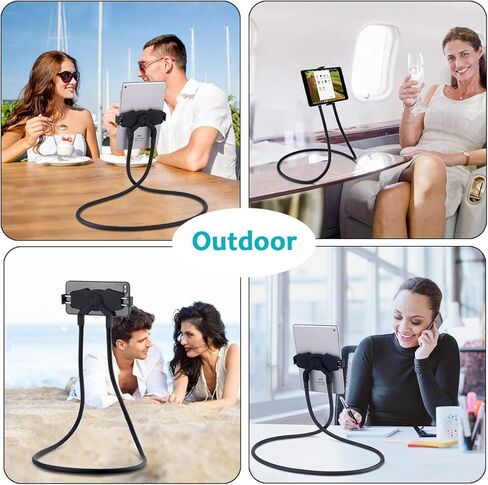 حامل تابلت للإوزة ترقية، حامل تابلت B-Land للسرير، حامل عالمي للجهاز اللوحي مع جهاز تحكم عن بعد، حامل هاتف برقبة كسول متوافق مع آيباد ميني برو، سلسلة آيفون، علامات سامسونج والمزيد in Kuwait