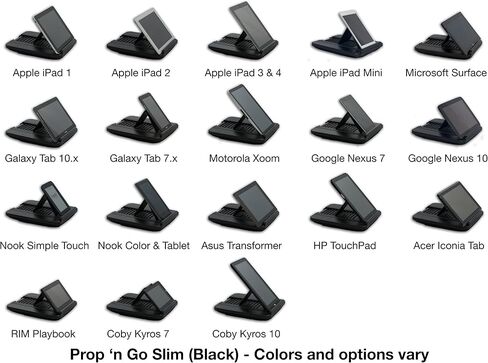 بروب آند غو سليم - وسادة آيباد مع زاوية تحكم قابلة للتعديل لأجهزة آيباد إير، آيباد ميني، آي باد برو، ايفون، تابلت، قارئ إلكتروني، والمزيد (بولكا دوت) in Kuwait