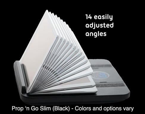 بروب آند غو سليم - وسادة آيباد مع زاوية تحكم قابلة للتعديل لأجهزة آيباد إير، آيباد ميني، آي باد برو، ايفون، تابلت، قارئ إلكتروني، والمزيد (بولكا دوت) in Kuwait