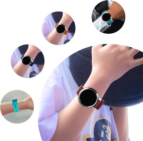 GEAK Compatible with Garmin Vivoactive 5 Watch Bands/Garmin Vivoactive 3 Watch Bands,20mm Silicone Band for Vivoactive 3 Music/Vivomove Sport,Forerunner 645/245 Music Smartwatch Women Men Black in Kuwait
