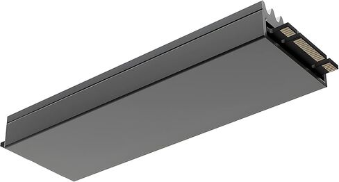 مبدد حرارة M.2 SSD، مشتت حراري مزدوج الجوانب، مع وسادة سيليكون حرارية للكمبيوتر / PS5 M.2 PCIE NVMe SSD 2280 أو M2 SATA SSD Cooler، أسود in Kuwait