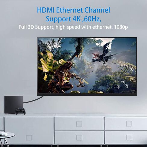 Duttek Ultra-Thin Short 90 Degree HDMI to Mini HDMI Cable 6inch/15cm, Left Angled Mini HDMI Male to A Male Cable, Support 4K@60Hz Ultra HD, 1080p, 3D for Camera, Laptop, HDTV in Saudi Arabia
