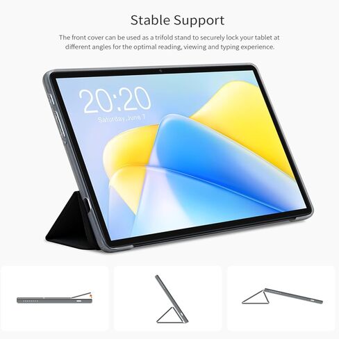 حافظة TECLAST P40HD/M40PLUS 16+128GB 13MP، حافظة كمبيوتر لوحي، رفيعة للغاية، خفيفة الوزن للغاية، مقاومة للصدمات، مقاومة للخدش، وظيفة الوقوف، حماية كاملة in Kuwait