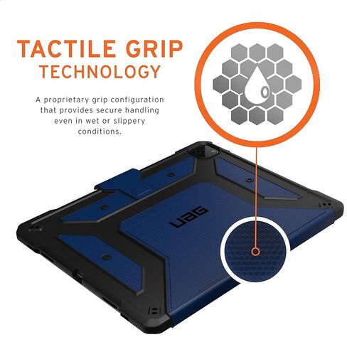 URBAN ARMOR GEAR UAG iPad Pro 12.9 بوصة (الجيل السادس 2022، الجيل الخامس 2021) حافظة Red Magma Metropolis غطاء واقٍ متين شديد التحمل متعدد الزوايا مع حامل قلم رصاص in Kuwait
