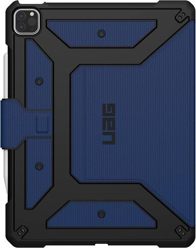 URBAN ARMOR GEAR UAG iPad Pro 12.9 بوصة (الجيل السادس 2022، الجيل الخامس 2021) حافظة Red Magma Metropolis غطاء واقٍ متين شديد التحمل متعدد الزوايا مع حامل قلم رصاص in Kuwait
