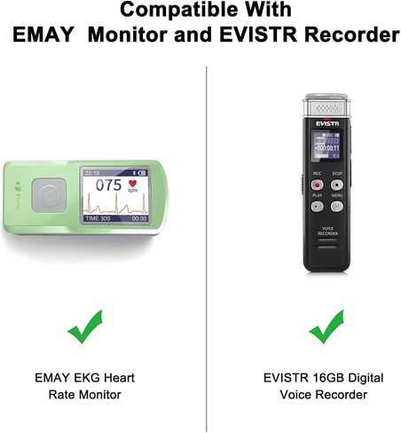 حافظة XANAD صلبة لشاشة EMAY EKG أو مسجل الصوت الرقمي EVISTR سعة 16 جيجابايت - حقيبة واقية للسفر in Saudi Arabia