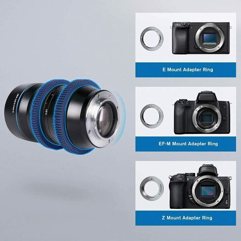 SIRUI 35mm F1.8 1.33X S35 Anamorphic Lens, Cinema Lens for L Mount, Blue Flare in Saudi Arabia