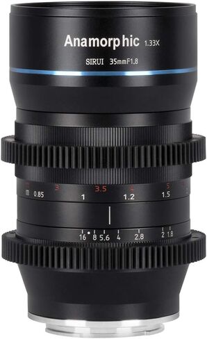SIRUI 35mm F1.8 1.33X S35 Anamorphic Lens, Cinema Lens for L Mount, Blue Flare in Saudi Arabia