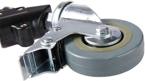 طقم عجلات التصوير لمنصة الضوء مع أطراف ساق أنبوبية 2.23 سم / 22 مم، عجلات دوار فيديو استوديو، حزمة من 3 in Kuwait