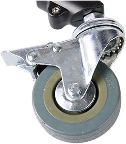 طقم عجلات التصوير لمنصة الضوء مع أطراف ساق أنبوبية 2.23 سم / 22 مم، عجلات دوار فيديو استوديو، حزمة من 3 in Kuwait