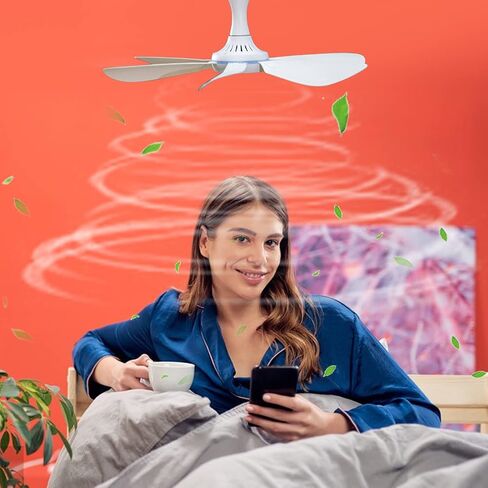 Bobomoti USB Ceiling Fan Portable Ceiling Fan Mini USB Hanging Camping Tent Fans for Outdoor Gazebo Battery Powered Ceiling Fan Silent Design in Saudi Arabia