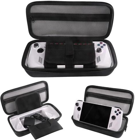 FiiMan ROG Ally Carrying Case Compitable with ASUS ROG Ally 7 inch 120Hz Gaming Handheld and Accessories, Large Capacity Hard Shell Case with Folding Bracket for Travel and Storage (Thick) in Kuwait