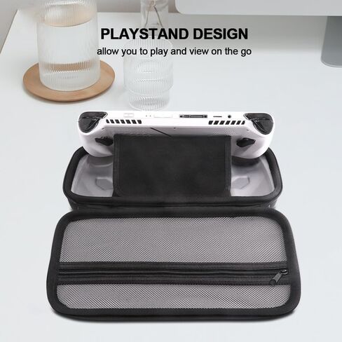 FiiMan ROG Ally Carrying Case Compitable with ASUS ROG Ally 7 inch 120Hz Gaming Handheld and Accessories, Large Capacity Hard Shell Case with Folding Bracket for Travel and Storage (Thick) in Kuwait