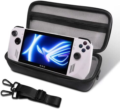 FiiMan ROG Ally Carrying Case Compitable with ASUS ROG Ally 7 inch 120Hz Gaming Handheld and Accessories, Large Capacity Hard Shell Case with Folding Bracket for Travel and Storage (Thick) in Kuwait