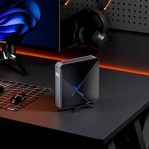 كمبيوتر ألعاب صغير من ACEMAGICIAN مع بطاقة رسومات RX6400 (4 جيجابايت)، Ryzen 7 5800H (حتى 4.4 جيجا هرتز، 8C/16T) كمبيوتر مكتبي، 32 جيجابايت DDR4 512 جيجابايت SSD، WiFi 6 وبلوتوث 5.2، Dual 2.5G RJ45 للألعاب والمكتب وHTPC in Kuwait