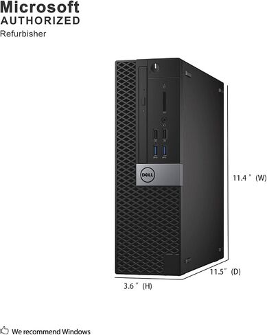 Dell OptiPlex 3040 Small Form Factor PC, Intel Quad Core i5 6500 up to 3.6GHz, 16G DDR3L, 1T, WiFi, BT 4.0, Windows 10 Pro 64-Multi-Language Support English/Spanish/French(Renewed) in Saudi Arabia