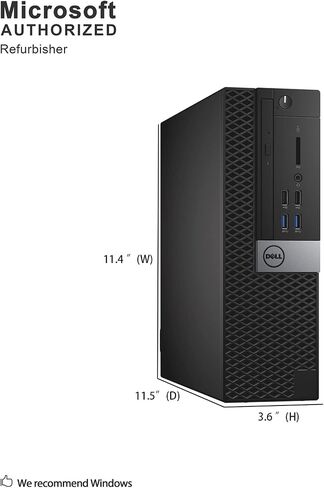 Dell OptiPlex 3040 Small Form Factor PC, Intel Quad Core i5 6500 up to 3.6GHz, 16G DDR3L, 1T, WiFi, BT 4.0, Windows 10 Pro 64-Multi-Language Support English/Spanish/French(Renewed) in Saudi Arabia
