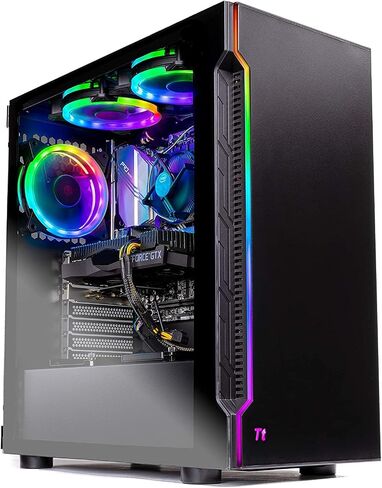 Skytech Gaming PC Desktop – AMD Ryzen 5 5600X 3.7 GHz, NVIDIA RTX 4070 Ti, 1TB NVME SSD, 16GB DDR4 RAM 3200, 750W Gold PSU, 11AC Wi-Fi, Windows 11 Home 64-bit,Black in Saudi Arabia