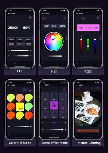 فوتوكونيك مصباح فيديو LED F7 II من فالكون ايز 12 واط RGB للتحكم في تطبيق ديسال لايت 2500K-9000K CRI 96+، HSI/RGB/LEE/وضع روسكو in Kuwait