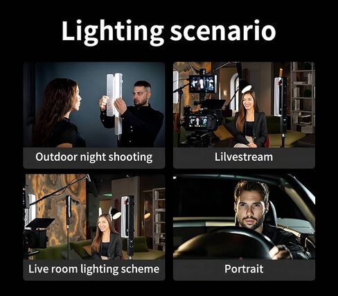 ZHIYUN FIVERAY F100 Combo RGB Light Wand, 100W LED Light Stick 20708 Lux CRI 96+ Handheld Video Light Wand with Barn Door, Diffuser, Grid 6 Lighting Effects Photography RGB Tube Light, Black in Kuwait