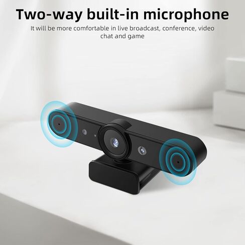 QUNVAL Windows HelloCam، كاميرا ويب 1080P مع كاميرا Windows Hello، كاميرا كمبيوتر Windows Hello، التركيز التلقائي للتعرف على الوجه لنظام Win10/11، كاميرا ويب USB عالية الدقة لسطح المكتب in Kuwait