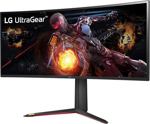LG 34GN850-B شاشة ألعاب 34 بوصة 21: 9 UltraGear QHD منحنية (3440 × 1440) 1 مللي ثانية نانو IPS للألعاب مع 144 هرتز وتوافق G-SYNC - أسود in Kuwait