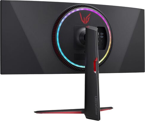 LG 34GN850-B شاشة ألعاب 34 بوصة 21: 9 UltraGear QHD منحنية (3440 × 1440) 1 مللي ثانية نانو IPS للألعاب مع 144 هرتز وتوافق G-SYNC - أسود in Kuwait